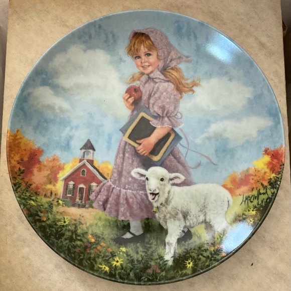 Bradford Exchange 1985 “Mary Had A Little Lamb” Collectible Plate NIB